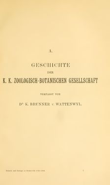 Image of the Page - (000013) - in Botanik und Zoologie in Österreich - In den Jahren 1850 bis 1900