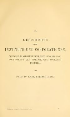 Bild der Seite - 17 - in Botanik und Zoologie in Österreich - In den Jahren 1850 bis 1900