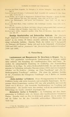 Bild der Seite - 71 - in Botanik und Zoologie in Österreich - In den Jahren 1850 bis 1900