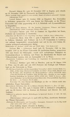 Bild der Seite - 400 - in Botanik und Zoologie in Österreich - In den Jahren 1850 bis 1900