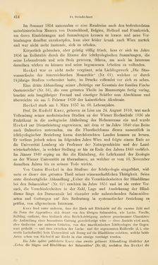 Bild der Seite - 414 - in Botanik und Zoologie in Österreich - In den Jahren 1850 bis 1900