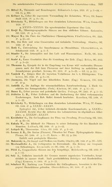 Bild der Seite - 549 - in Botanik und Zoologie in Österreich - In den Jahren 1850 bis 1900