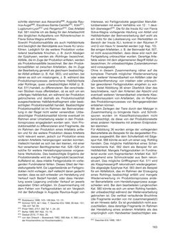 Image of the Page - 163 - in Ein Brandhorizont aus der Zeit der Markomannenkriege im südostnorischen Munizipium Flavia Solva