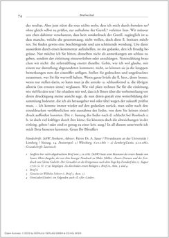 Bild der Seite - 74 - in Der Briefwechsel zwischen August Sauer und Bernhard Seuffert 1880 bis 1926