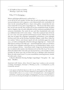 Image of the Page - 103 - in Der Briefwechsel zwischen August Sauer und Bernhard Seuffert 1880 bis 1926