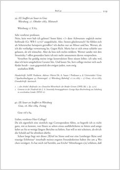 Image of the Page - 119 - in Der Briefwechsel zwischen August Sauer und Bernhard Seuffert 1880 bis 1926
