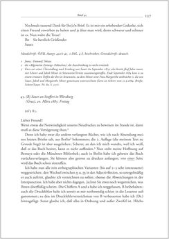 Image of the Page - 137 - in Der Briefwechsel zwischen August Sauer und Bernhard Seuffert 1880 bis 1926