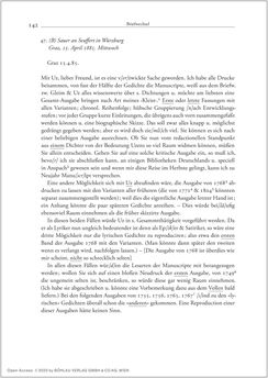 Bild der Seite - 142 - in Der Briefwechsel zwischen August Sauer und Bernhard Seuffert 1880 bis 1926