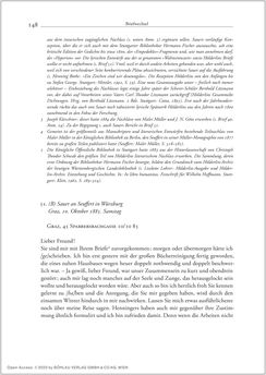 Bild der Seite - 148 - in Der Briefwechsel zwischen August Sauer und Bernhard Seuffert 1880 bis 1926