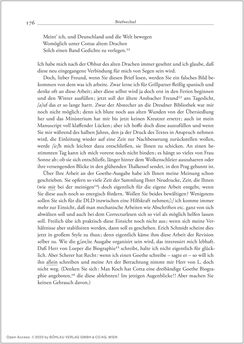 Image of the Page - 176 - in Der Briefwechsel zwischen August Sauer und Bernhard Seuffert 1880 bis 1926