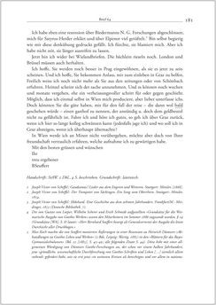 Image of the Page - 181 - in Der Briefwechsel zwischen August Sauer und Bernhard Seuffert 1880 bis 1926