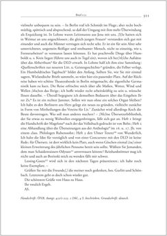 Bild der Seite - 311 - in Der Briefwechsel zwischen August Sauer und Bernhard Seuffert 1880 bis 1926