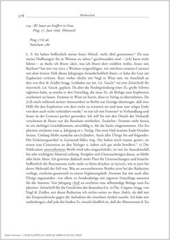 Bild der Seite - 378 - in Der Briefwechsel zwischen August Sauer und Bernhard Seuffert 1880 bis 1926