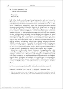 Bild der Seite - 438 - in Der Briefwechsel zwischen August Sauer und Bernhard Seuffert 1880 bis 1926