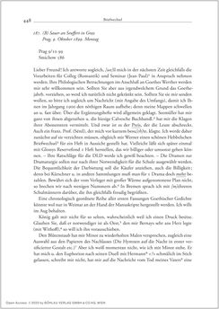 Image of the Page - 448 - in Der Briefwechsel zwischen August Sauer und Bernhard Seuffert 1880 bis 1926