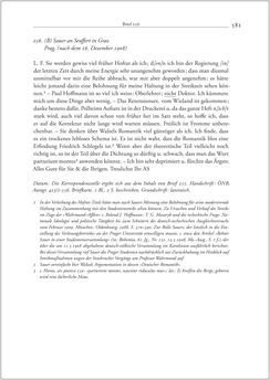 Bild der Seite - 581 - in Der Briefwechsel zwischen August Sauer und Bernhard Seuffert 1880 bis 1926
