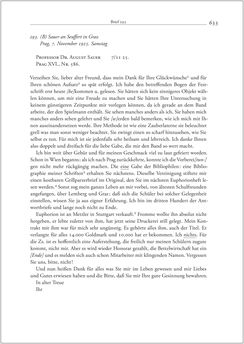 Bild der Seite - 633 - in Der Briefwechsel zwischen August Sauer und Bernhard Seuffert 1880 bis 1926