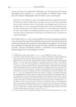 Image of the Page - 642 - in Der Briefwechsel zwischen August Sauer und Bernhard Seuffert 1880 bis 1926