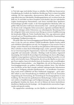 Bild der Seite - 428 - in Ein Bürger unter Bauern? - Michael Pfurtscheller und das Stubaital 1750–1850