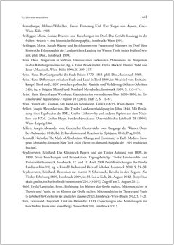 Bild der Seite - 447 - in Ein Bürger unter Bauern? - Michael Pfurtscheller und das Stubaital 1750–1850