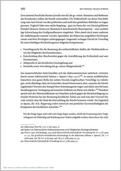 Bild der Seite - 192 - in Der griechisch-orientalische Religionsfonds der Bukowina 1783–1949 - Kontinuitäten und Brüche einer prägenden Institution des Josephinismus