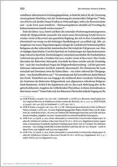 Image of the Page - 262 - in Der griechisch-orientalische Religionsfonds der Bukowina 1783–1949 - Kontinuitäten und Brüche einer prägenden Institution des Josephinismus