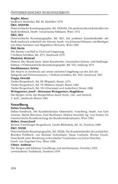Bild der Seite - 494 - in Burgen und Schlösser in Österreich