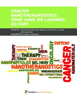 Image of the Page - Einband vorne - in Cancer Nanotheranostics - What Have We Learnd So Far?