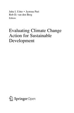Bild der Seite - (000003) - in Evaluating Climate Change Action for Sustainable Development
