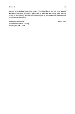Bild der Seite - (000007) - in Evaluating Climate Change Action for Sustainable Development