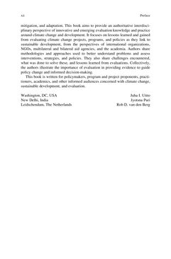 Bild der Seite - (000011) - in Evaluating Climate Change Action for Sustainable Development