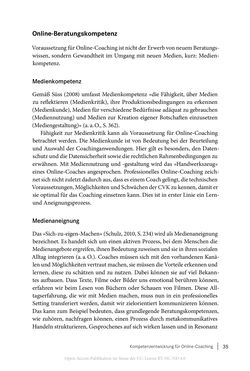 Bild der Seite - 35 - in Coaching im digitalen Wandel