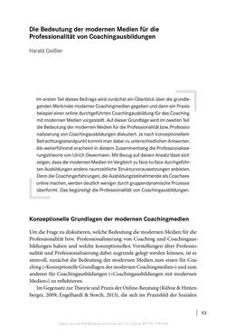 Bild der Seite - 93 - in Coaching im digitalen Wandel