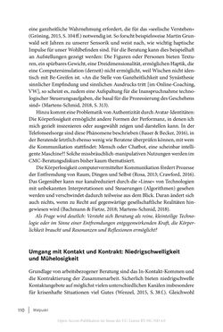 Bild der Seite - 110 - in Coaching im digitalen Wandel
