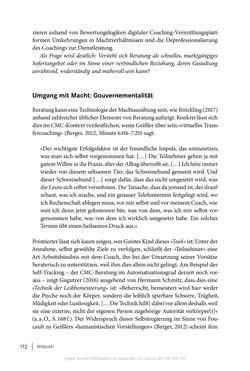 Bild der Seite - 112 - in Coaching im digitalen Wandel
