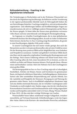 Image of the Page - 124 - in Coaching im digitalen Wandel