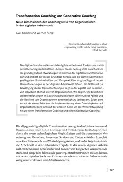 Image of the Page - 127 - in Coaching im digitalen Wandel
