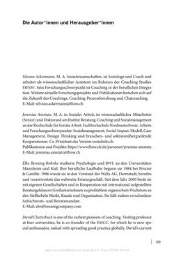Bild der Seite - 159 - in Coaching im digitalen Wandel