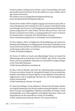 Bild der Seite - 160 - in Coaching im digitalen Wandel