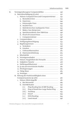 Bild der Seite - XIII - in Das materielle Computerstrafrecht