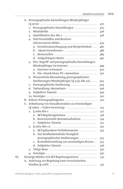 Bild der Seite - XVII - in Das materielle Computerstrafrecht