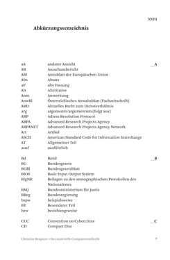 Image of the Page - XXIII - in Das materielle Computerstrafrecht