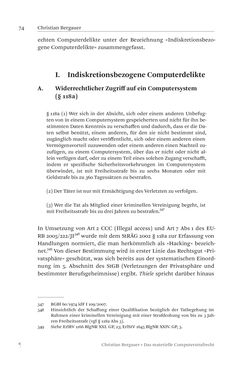 Image of the Page - 74 - in Das materielle Computerstrafrecht