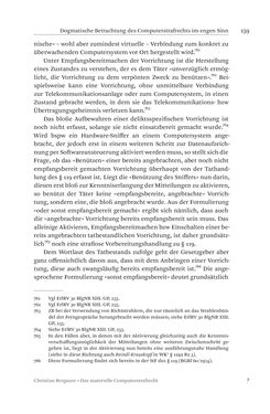 Image of the Page - 159 - in Das materielle Computerstrafrecht