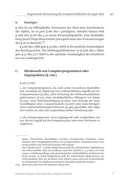 Image of the Page - 317 - in Das materielle Computerstrafrecht