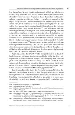 Image of the Page - 323 - in Das materielle Computerstrafrecht