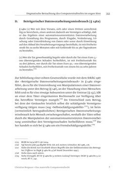 Image of the Page - 353 - in Das materielle Computerstrafrecht