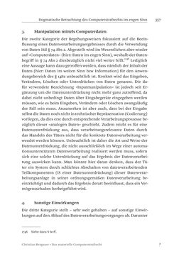 Image of the Page - 357 - in Das materielle Computerstrafrecht