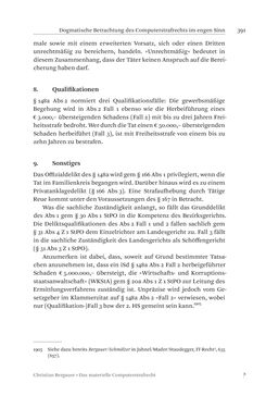Image of the Page - 391 - in Das materielle Computerstrafrecht
