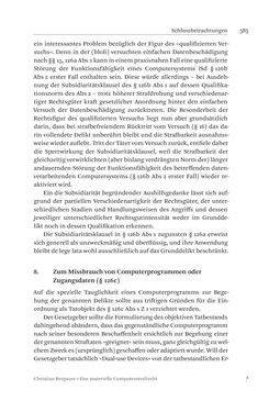 Image of the Page - 585 - in Das materielle Computerstrafrecht